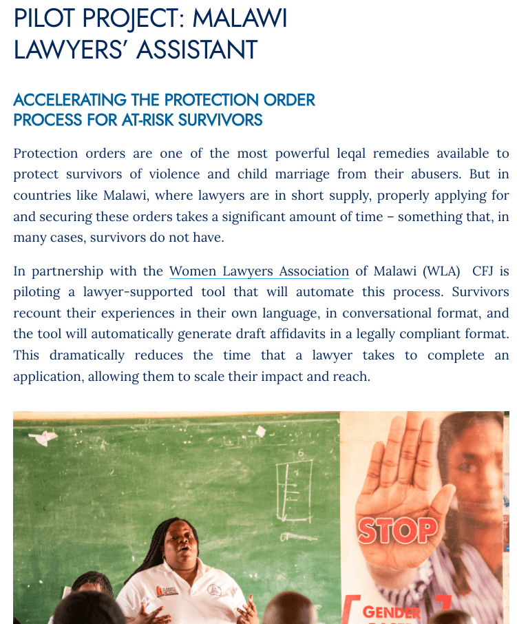 Malawi Lawyer's Assistant