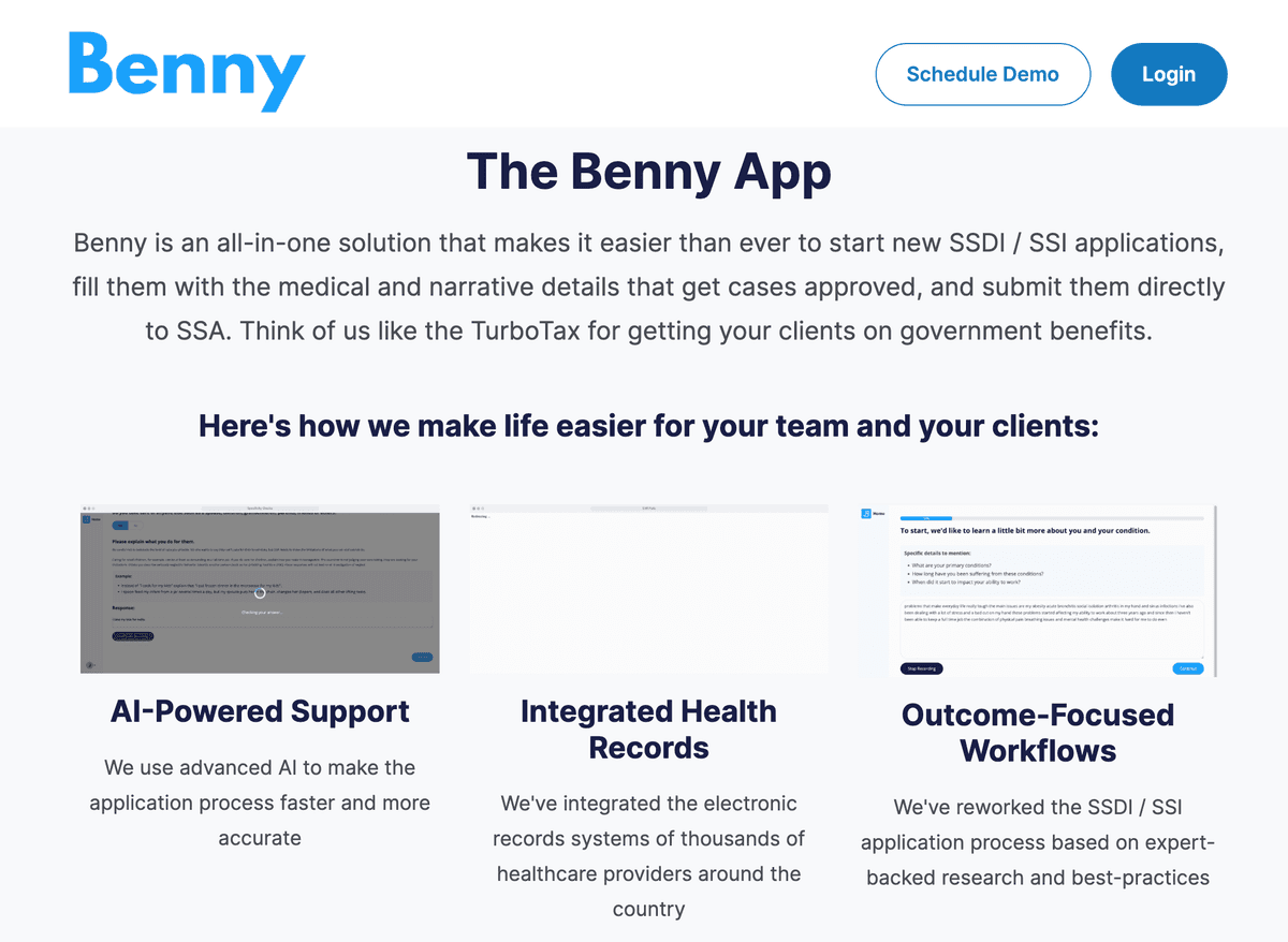 Benny the Benefits Navigator
